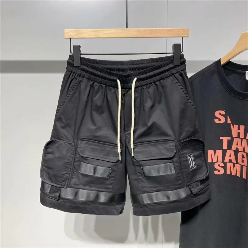 casual shorts for men Cargo Shorts Men Cool Summer off Sale Casual Men Short Pants Brand Clothing Techwear Men Black White Jogger Shorts ropa hombre casual shorts for women