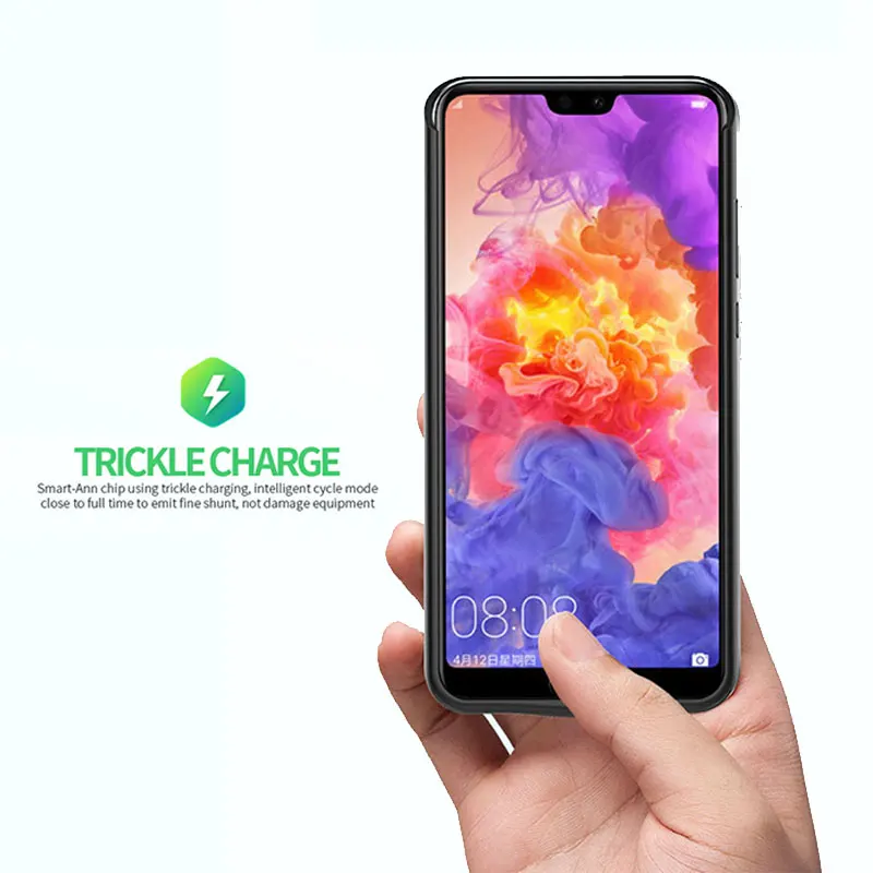 Чехол с зарядным устройством для аккумулятора 6800 мАч Huawei P20 Lite чехол резервным