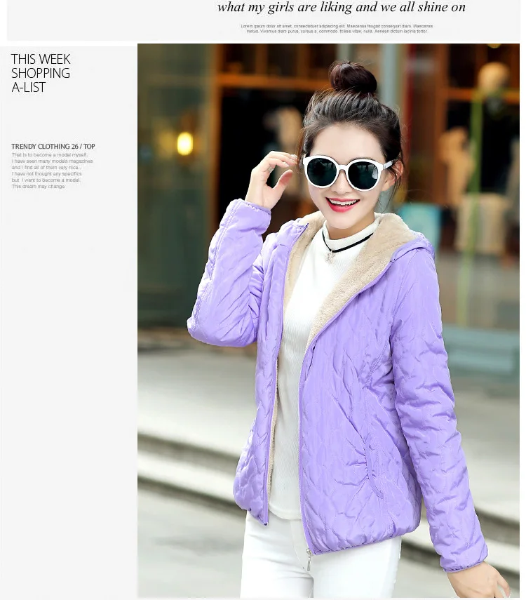 Autumn And Winter New Style Korean-style Short Slim Fit Cotton-padded Clothes Women's Berber Fleece Cotton Coat Students Ho