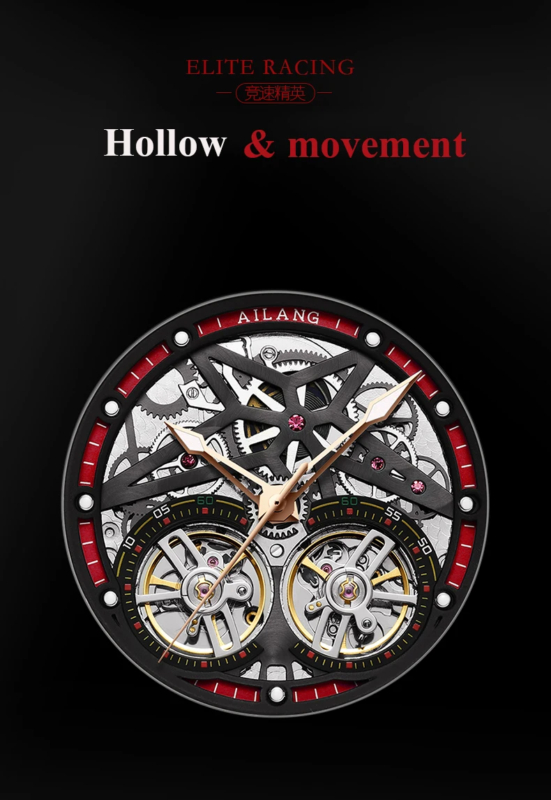 AILANG мужские часы Топ люксовый бренд Модные/Военные автоматические механические водонепроницаемые спортивные часы мужские часы Montre Homme