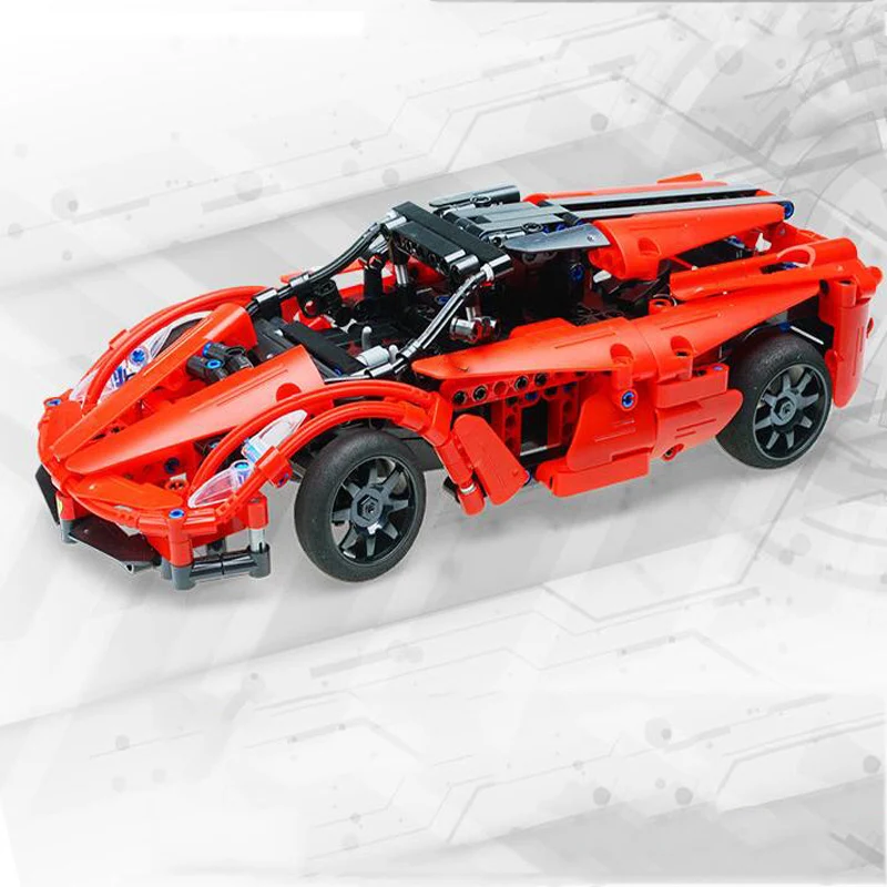Remote Control Racing Creative Building Blocks Car Assembled Toys Children's Puzzle Electric Charging Sports Car Boy Gift