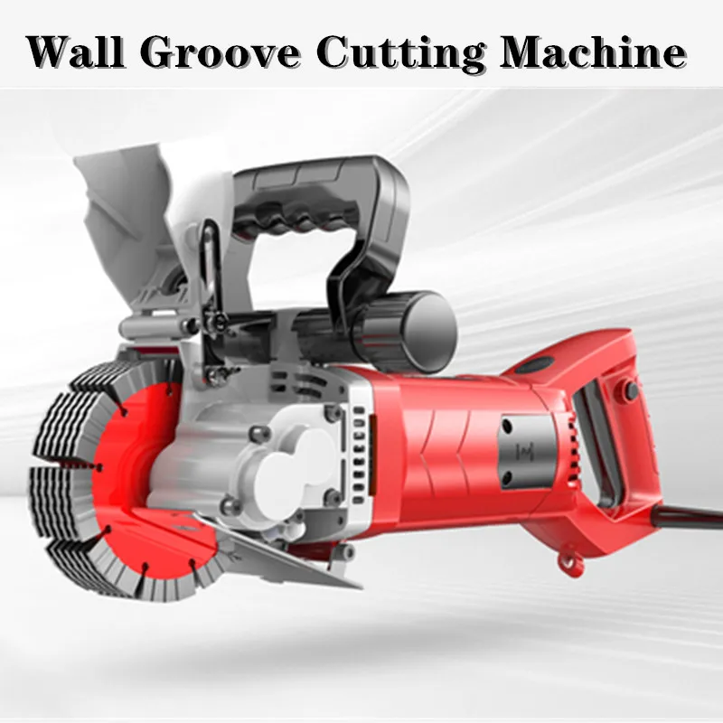 Electric Brick Wall Groove Cutting Machine 220V 4200 6000W Steel