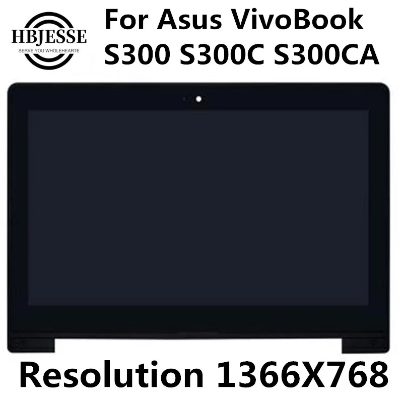 13 3 &quotсенсорная сборка ЖК-экран + дигитайзер с рамкой для Asus VivoBook S300 S300C S300CA N133BGE-L41