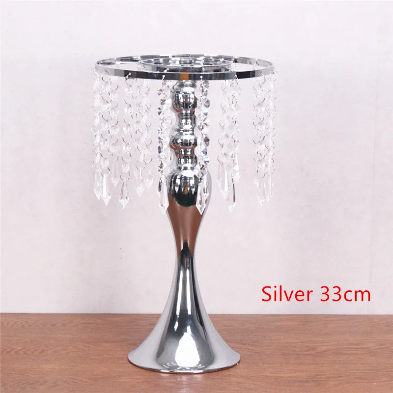 Nueva cortina de cuentas acrilicas de cristal en forma de S con soporte giratorio para bodas, accesorios de camino, rueda de Fer