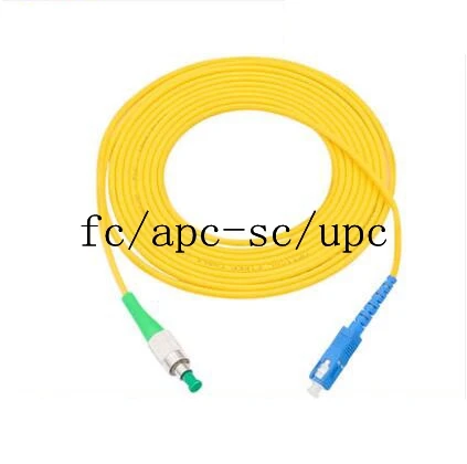 Upgrade Your Network: Single Mode Fiber Optic Jumper Cable, 3mm, 1m-40m Length, APC-LC-FC-ST to UPC-SC-LC-FCSC/APC-SC/APC-SM. Fast, Reliable Connectivity! Description Image.This Product Can Be Found With The Tag Names Fiber optic jumper cable apc, Fiber optic patch cable jumper, Patch cord fiber optic fc sc, Sm lc fiber optic jumper cable