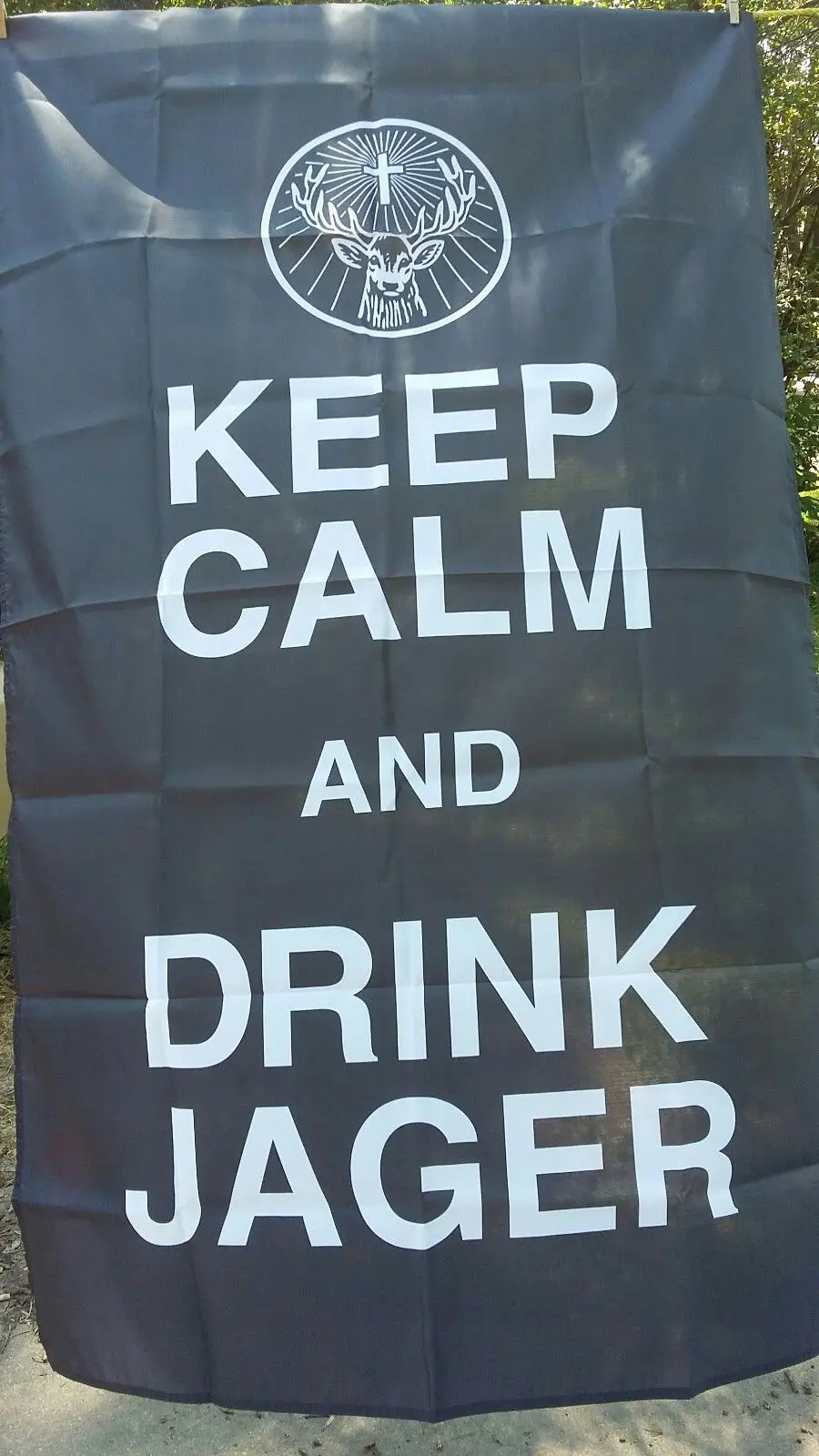 3ft x 5ft 3 x5ft и надписью «Keep Calm напиток Jager с принтов в виде флажков баннер, флаг из полиэстера Размеры 150x90 см