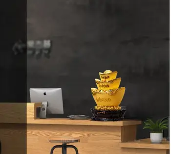 

Resin lucky feng shui piggy bank living room tv cabinet cash register gold ingot ornaments