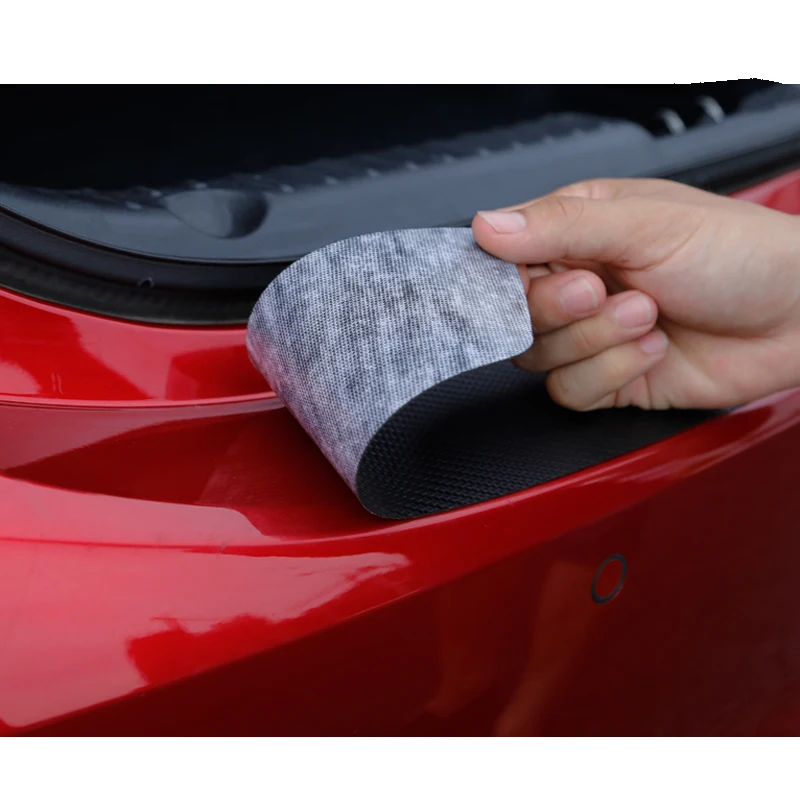For Seat Ateca PU leather Carbon fiber Styling After guard Rear Bumper Trunk Guard Plate Car Accessories For Seat Ateca PU leather Carbon fiber Styling After guard Rear Bumper Trunk Guard Plate Car Accessories