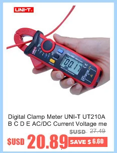 Цифровой мультиметр UNI-T UT89X; AC DC Напряжение измеритель тока; Амперметр Вольтметр Сопротивление температура тестер; NCV/Live провода тест