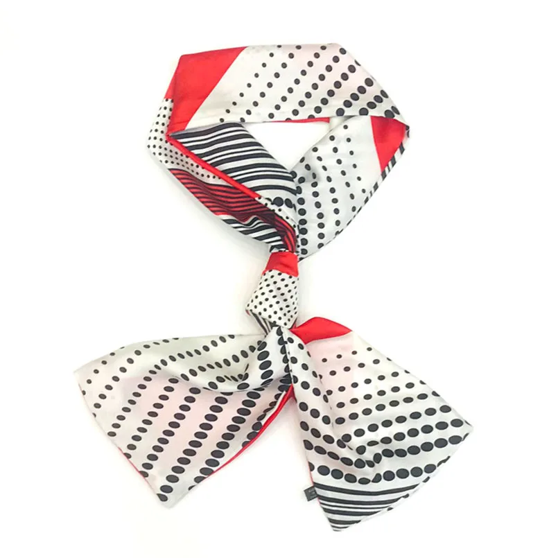 145x15cm Elegant Women Multifunction Polyester Silk Scarf Female Printed Casual Satin Small Square Wraps Scarves Shawl Girl 2021 |