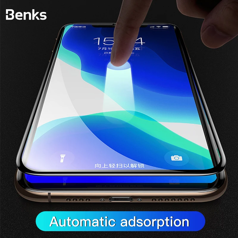 Закаленное стекло Benks VPRO Ice Diamond для iPhone 11 Pro Max XR полная защита с изогнутыми краями