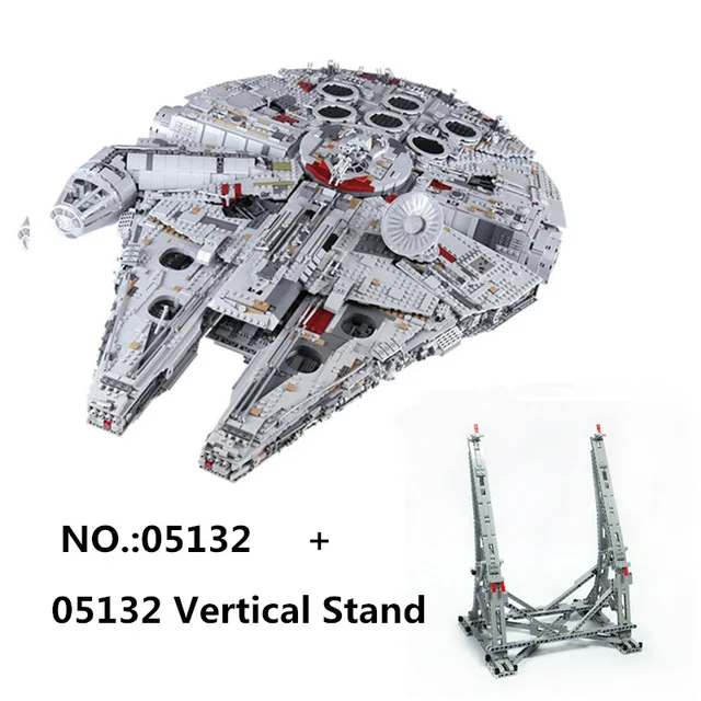 With Vertical Stand LP 05132, 8445 шт, совместимые 75192 серии Star Plan, потрясающие коллекционные модели, строительные блоки, кирпичи, рождественские игрушки - Цвет: With Vertical Stand