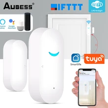 

Tuya WiFi Door Sensor Smart Door Open/Closed Detectors Tuya Smart Life APP Wifi Window Sensor Work With Alexa Google Home