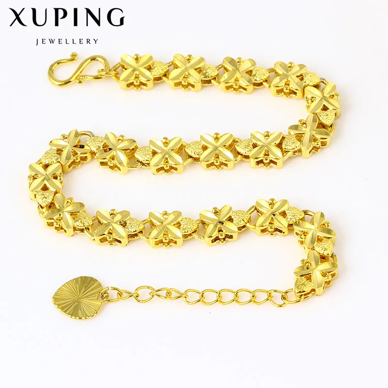 

Fashion gold-plated temperament ladies bracelet fresh four-leaf clover hand gold-plated explosion bride wedding alloy bracelet