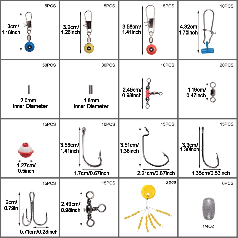 Рыболовные снасти набор с рыболовными крючками поворотный оснастки вес грузила рыболовные бусины 3 способа поворота для клеммной Снасти Коробка