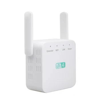 

300Mbps Amplifier 2.4GHz Signal Booster Universal WIFI Repeater Wireless Range Extender Router Computer ABS Home Office Portable