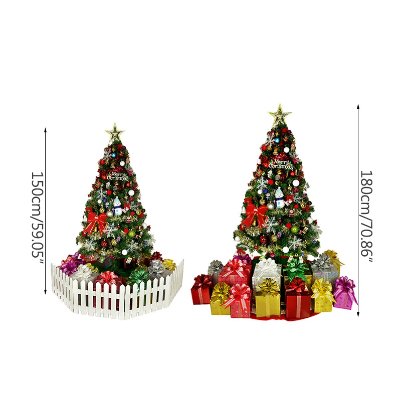 Большой искусственный комплект для рождественской елки в скандинавском стиле, аксессуары для украшения дома, рождественские украшения для дома, статуэтка, орнамент