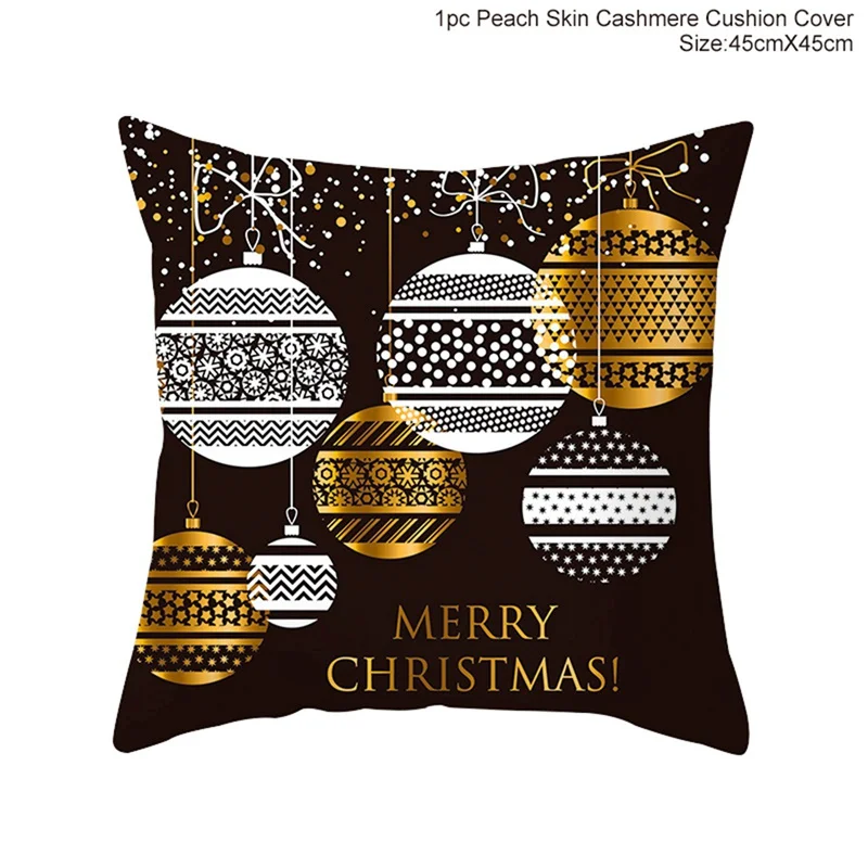 Xmas Pillowcase 6 QIFU Санта-Клаус, Рождественский фланелевый ковер, Рождественское украшение для дома, Рождественский, подарок, Рождественский Декор, керст, новогодний - Цвет: Xmas Pillowcase 6