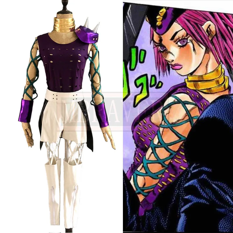 

Narciso Anasui Female Style Sex Reversion Cosplay Costume Halloween Uniform Outfit Customize Any Size