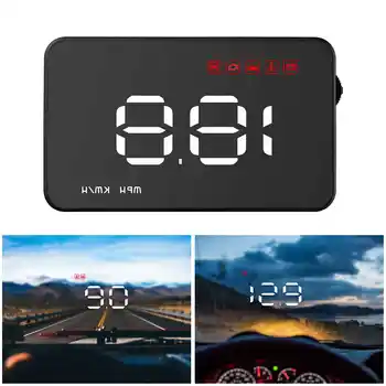 

3.5" Car HUD OBD OBD2 Head Up Display Digital Speedometer Windshield Projector Fatigue Alarm Fuel Speed Gauge A1000 dfdf