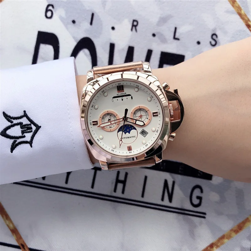 Fossil Роскошные брендовые светящиеся Мужские кварцевые наручные часы, модные мужские часы с ремешком из нержавеющей стали, мужские часы
