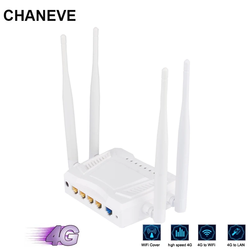 Разблокированный 4G Wi Fi роутер CHANEVE модемный CAT4 LTE 300 Мбит/с беспроводной порт Sup SIM