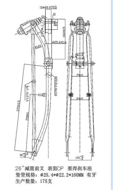 Forcella Bent Springer Per Ruota 26 Forcella A Molla In Acciaio Cromato Per Bicicletta Lowrider 26" - Vintage, Attorcigliata, Diametro 1 Pollice Forcella Con Barre Attorcigliate - Foto 6