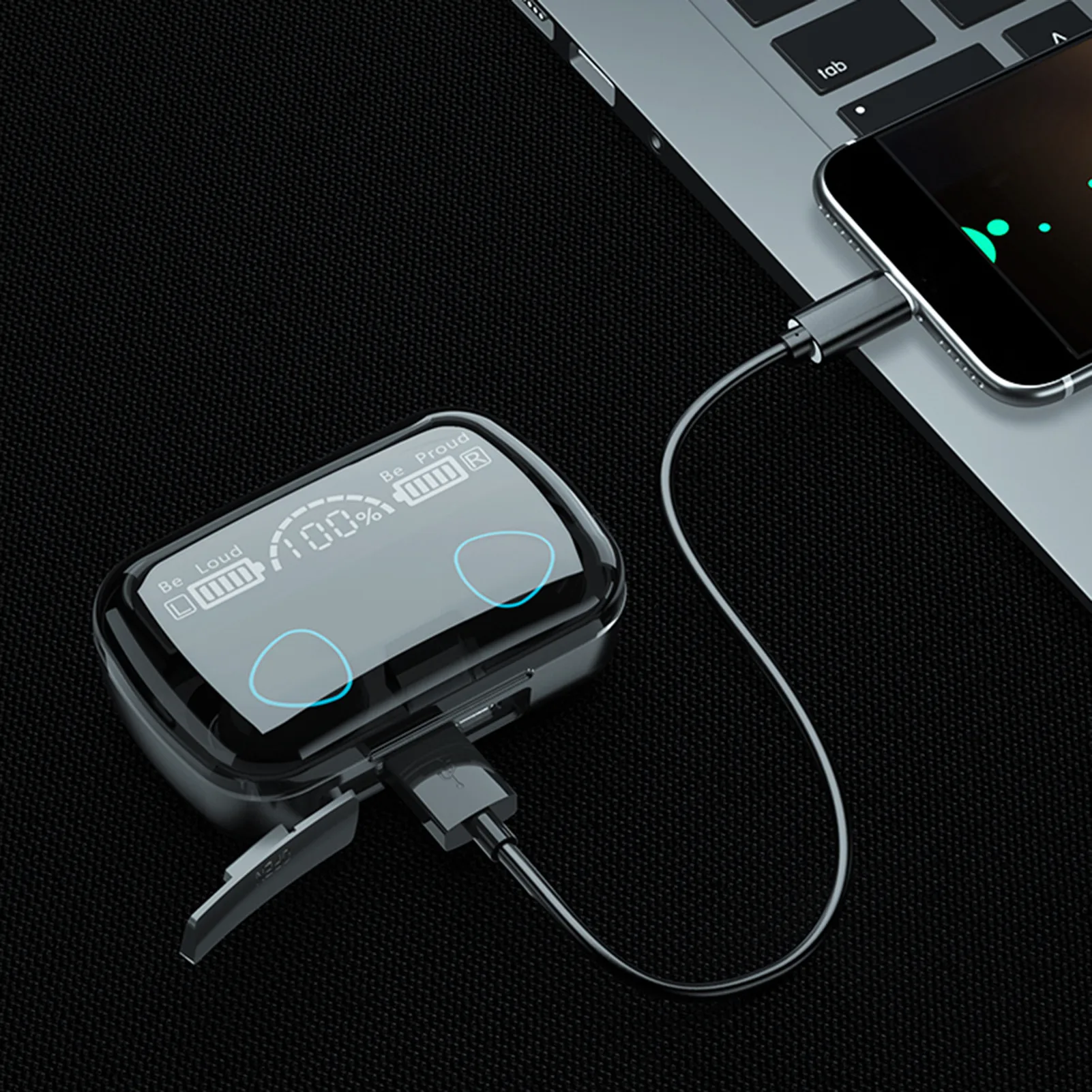 TWS Bluetooth V5 1 Headphones Stereo Sports Wireless Earphones with Dual Microphone oordopjes draadloos for huawei xiaomi iphone