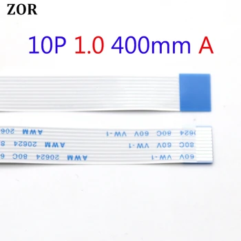 

1pc NEW FFC FPC Flexible Flat Cable Forward 10 pin 10PIN Length 400mm 1mm Pitch ribbon cable 1.0-10P-400mm