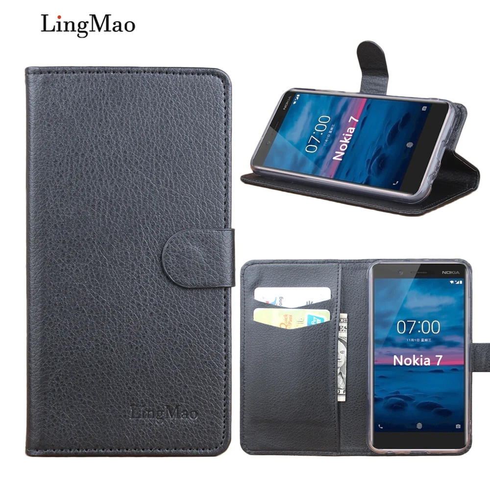 Phone Cases For Nokia 7 Wallet leather Case 8 9 3 5 Lumia 640 640XL 650 501 725 830 | Мобильные телефоны и аксессуары