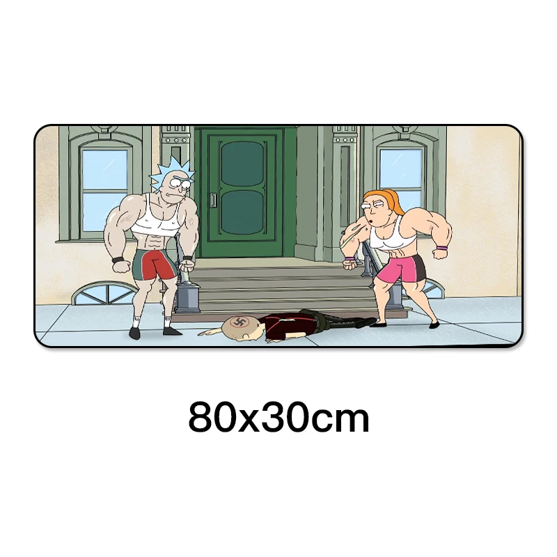 8 80x30 см большой коврик для мыши Противоскользящий коврик для игровой мыши из натурального каучука Рик и Морти с запирающим краем геймерский коврик для клавиатуры XL - Цвет: 8