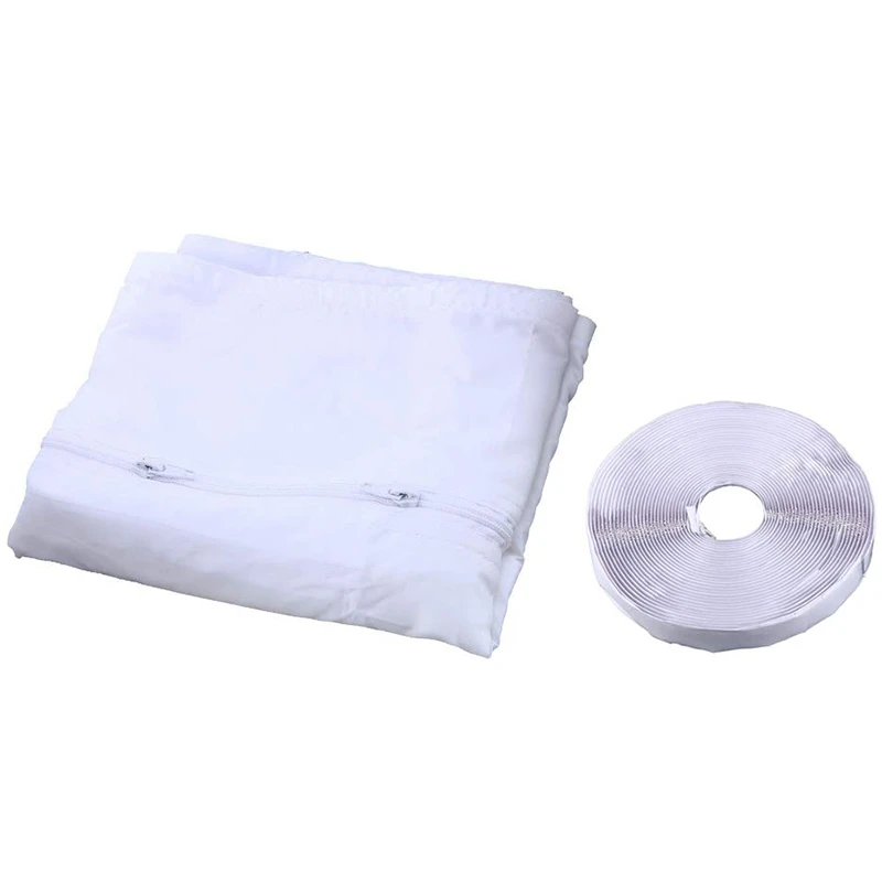 Promotion! AirLock Window Seal for Portable Air Conditioner,400 Cm Flexible Cloth Sealing Plate Window Seal with With Zip and Ad 2
