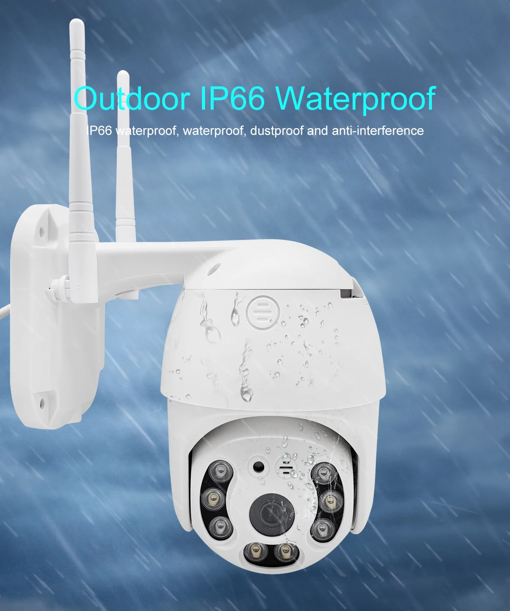 1080P wifi PTZ HD полноцветная ip-камера ночного видения, беспроводная наружная Водонепроницаемая шариковая камера видеонаблюдения, мониторинг безопасности, голосовой домофон