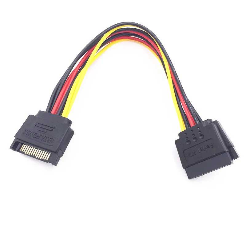 SATA 15 контактный разъем для 2 15-полый штифт 15Pin Мощность кабель HDD Y сплиттер