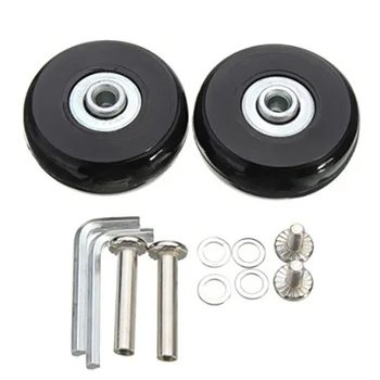 

4pcs Silent Travel Practical Durable Screw With Repair Tool Mute Accessories Luggage Wheel Replacement Roller Universal Flexible