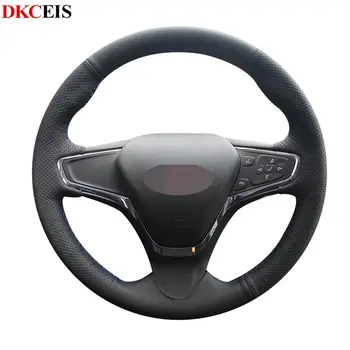 

Hand-stitched Black Soft PU Leather Car Steering Wheel Cover Wrap for Chevrolet Cruze 2015 Volt 2017 2016 Chevrolet New Cruze