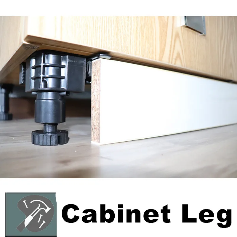 Aluminium Square Feet Plinth Cabinet Legs Cupboard Kitchen Furniture 