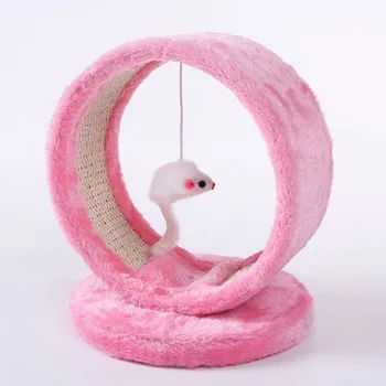 

Cylinder Kitten Stand Cute Cat Climbing Frame Pet Supplies Interactive Puzzle Cat Climbing Toy Pole Board Hanging Toy 3