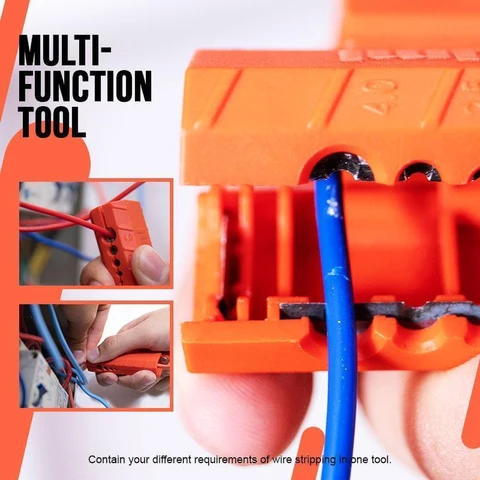 Mintiml Wire Stripper Demolisher Portable Mini Crimper Pliers Crimping Tool Cable Stripping Wire Cutter Cut Line Pocket Multito