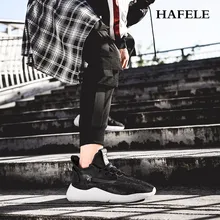 Новинка, уличная Мужская обувь для бега, светильник для бега, прогулочная спортивная обувь, толстая подошва, дышащая обувь, большие модные мужские кроссовки