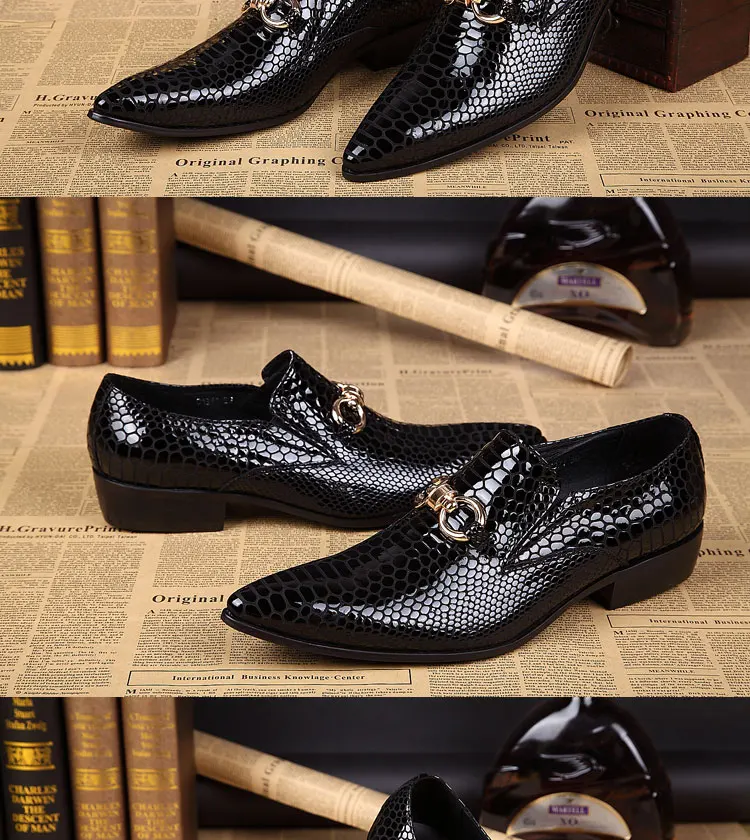 Herrenschuhe im britischen Stil, elegante, spitze Schuhe aus echtem Leder, formelle Anzugschuhe, modische Schuhe für junge Männer, ideal für den Sommer, das Büro, Hochzeiten und besondere Anlässe. – Detail 7