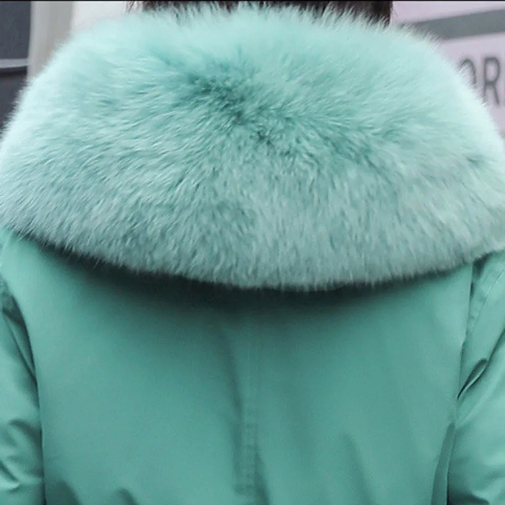 Страусиная Зимняя парка зима-30 градусов женские парки пальто с капюшоном меховой воротник толстые теплые зимние куртки зимнее пальто куртка N30