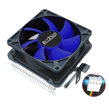 

Pccooler CPU Cooler for AMD/INTEL LAG 775/1150/1151/1155 4PIN with Large Area Heat Sink Fins 8 CM cooler Fan
