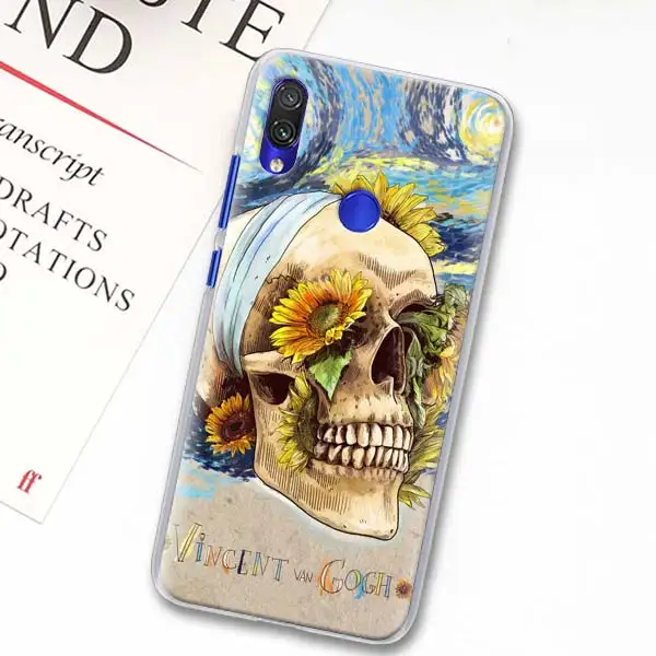 Чехол для телефона Винсента Ван Гога с черепом для huawei Y9 Y5 Y6 Y7 Y9 Nova 5 5i Pro 5T Honor Y6 Y7 Y9 Твердый Чехол - Цвет: H09