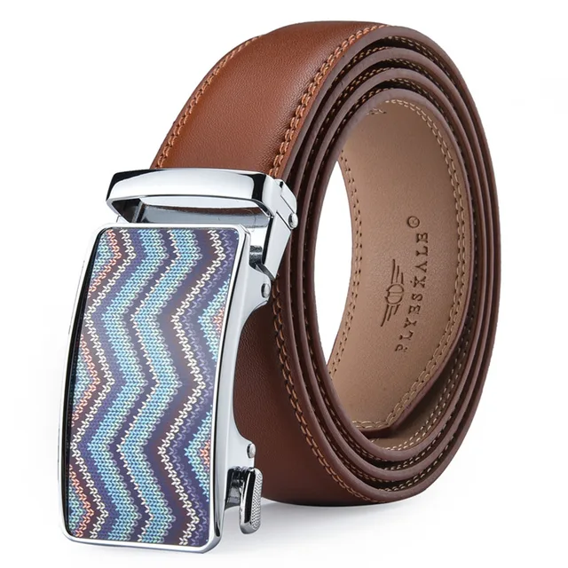 Famous Brand Designer Male Belt New Arrival Brown Black Leather Strap Men's Belts Luxury Automatic Buckle Belts For Men B700 K235S9