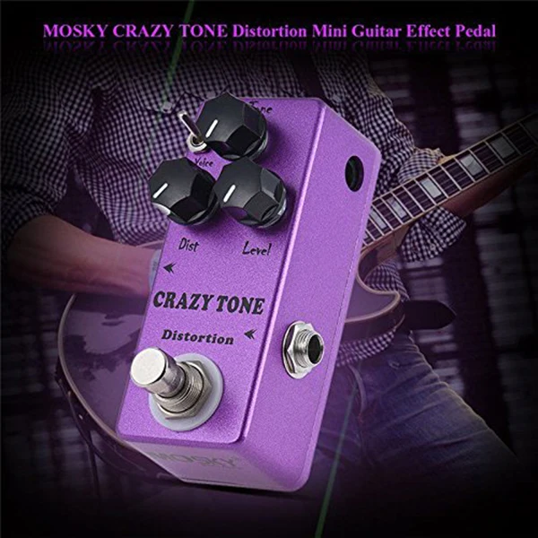MOSKY CRAZY TONE RIOT Distortion Одиночная педаль эффектов для гитары настоящая байпас