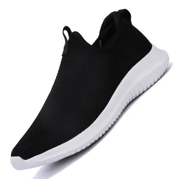 

New Fashion Men Sneakers Shoes Breathable Casual Mens Shoes Comfortable Mesh Black Outdoor Shoes Men Tenis Plus Size 48