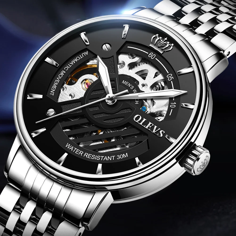 OLEVS 9909 Automatic Mechanical Men's Watch description image 2