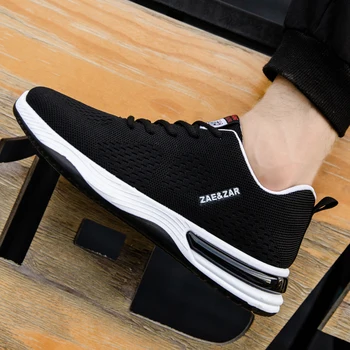 

Spring New Men Shoes Sneakers Black 2020 Fashion Flat Casual Shoes for Men Mesh Breathable Walking Shoes Sneaker Wholesale Tenis