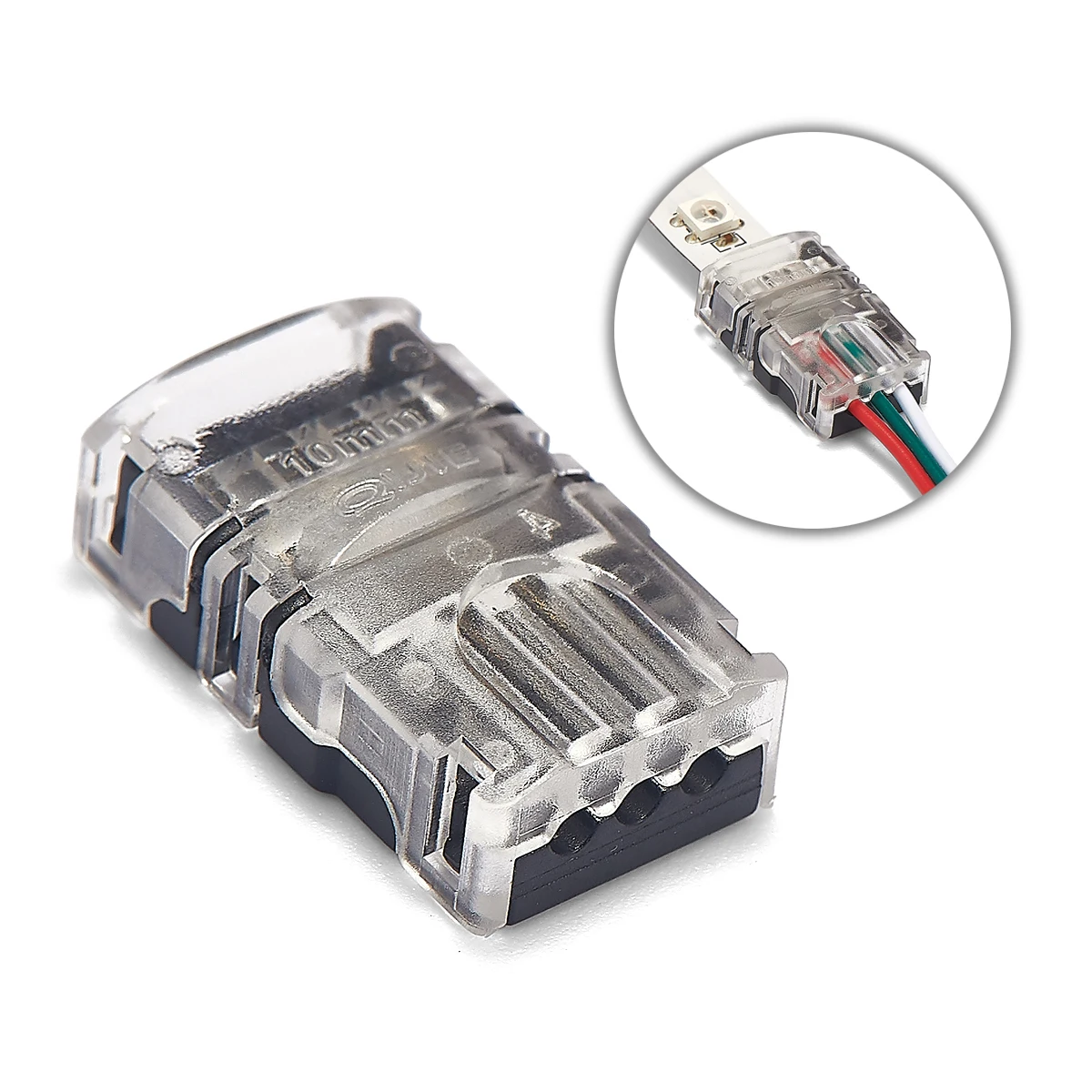 5pcs 2/3/4/5 Pin LED Strip Connector 5/8/10/12mm Connectors For Waterproof /Non-Waterproof LED Strip WS2812B RGBW RGBWW Light afbeelding